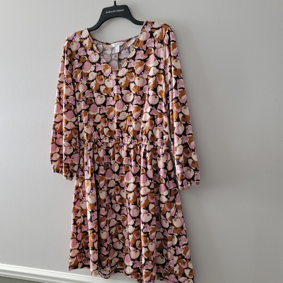 New Nine West Floral Multicolored Dress Size: L - Picture 15 of 15